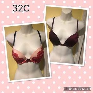 32C Victoria secret push up bra bundle